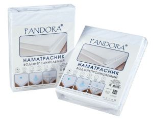 Наматрасник водонепроницаемый ТМ Pandora / борт 30/ 160х200х30