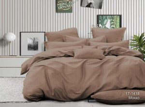 КПБ Микрофибра-страйп "Pandora" диз. № 1х1 (17-1418) Мокко (N)