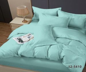 КПБ Микрофибра-страйп "Pandora" диз. № 1х1 (12-5410) Светлая бирюза (N)