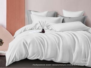 КПБ Сатин гл/кр "Luxor" диз. № White (N)