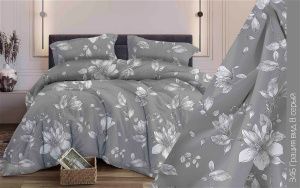 КПБ Бязь "Бояртекс" диз. № 346 Грация, 8 Вид, серый (L)