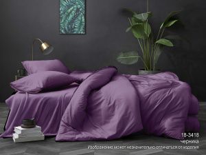 КПБ Поплин гл/кр "Luxor" диз. № Черника (N)