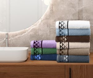 Полотенце махровое Luxor диз. Призма 70х130