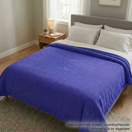 Плед  флис диз. 289 васильковый