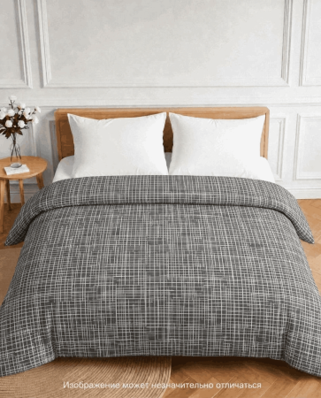 Пододеяльник бязь диз. 343 Контур, 8/2 Вид, темно-серый